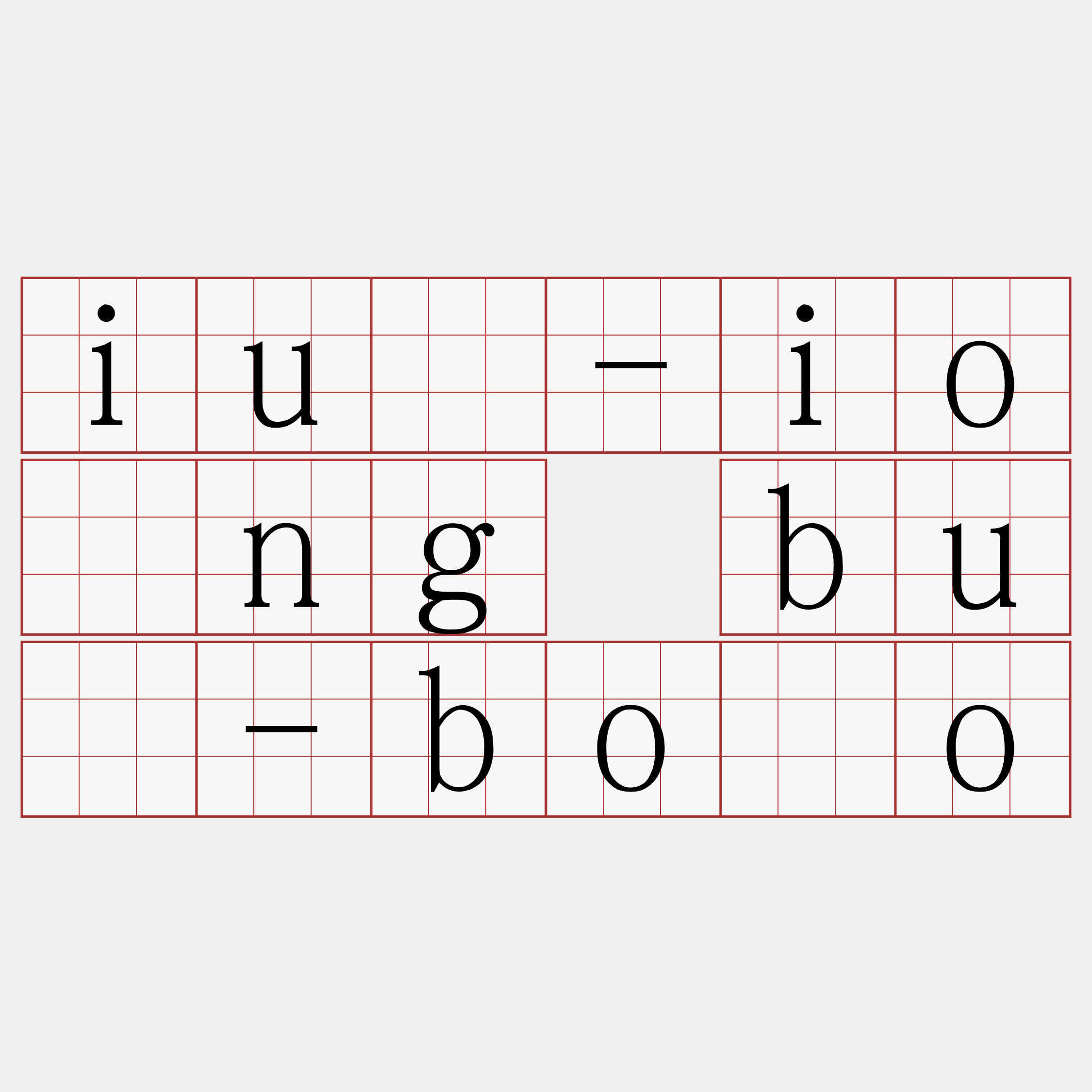 iú-ióng bû-bôo